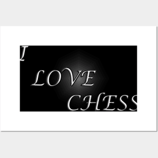 Chess Slogan - I Love Chess Posters and Art